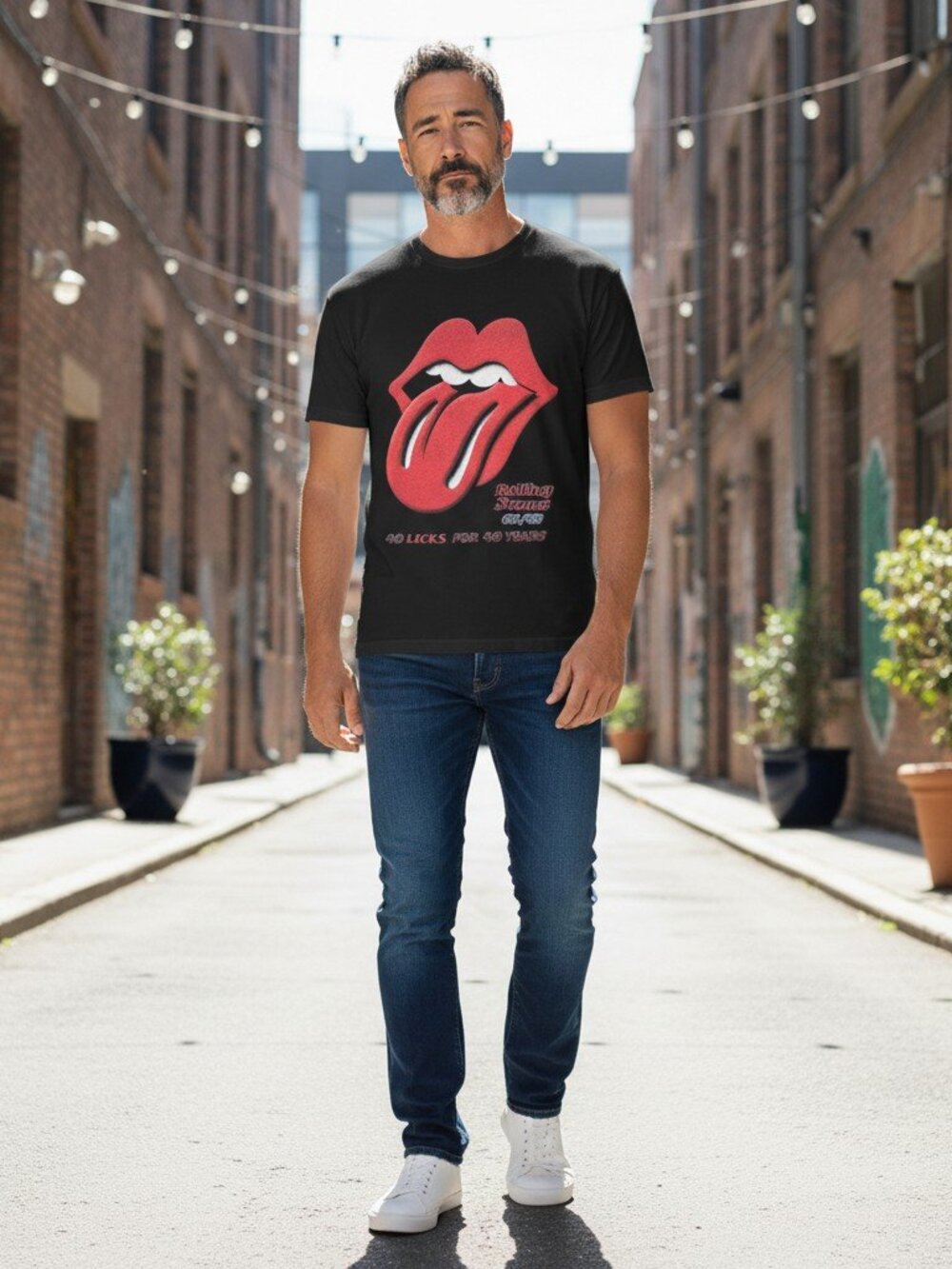 Rolling Stones 40 licks for 40 years T Shirt 2002/03 size XL